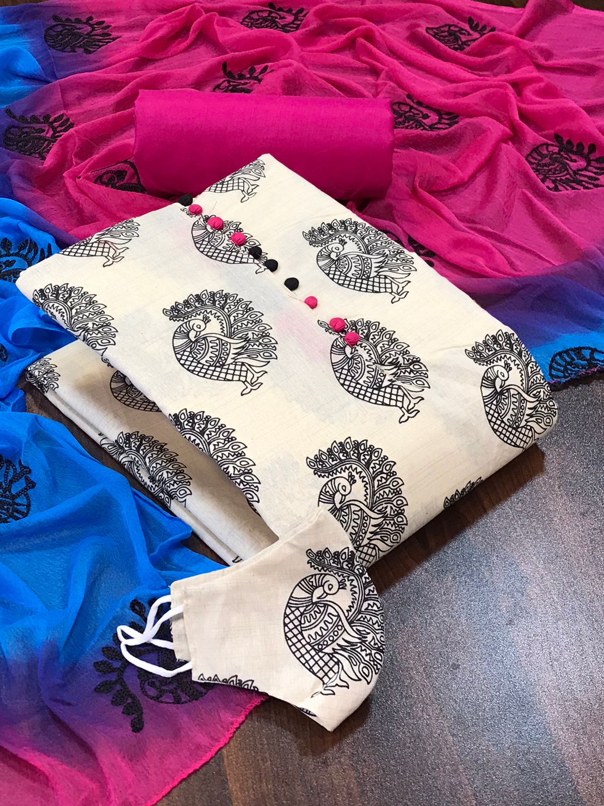 Tcvv Cotton 9 Fancy Designer Regular Wear Cotton Printed Dress Material Collection